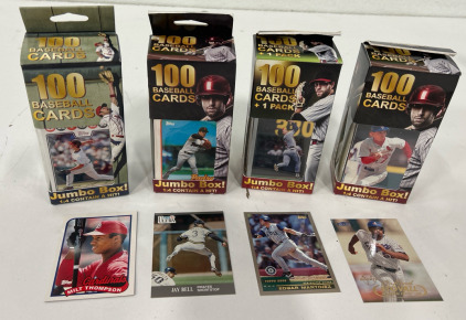 (4) Boxes Of Baseball Cards