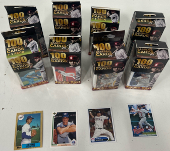 (8) Boxes (800+) Baseball Cards