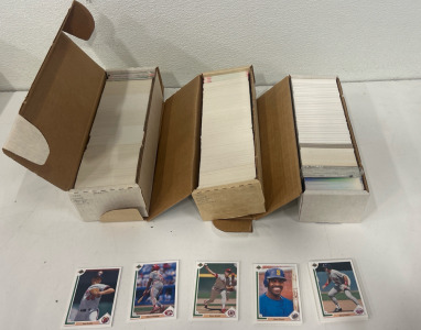 (3) Boxes (1500+) Baseball Cards
