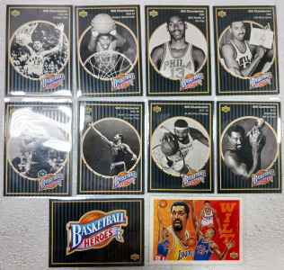 Basketball Heroes Collector Set of 9 Wilt Chamberlain Cards #10-18