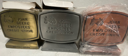 John Deere Employees Credit Union Piggy Banks, First Wdition, Second Edition, Third Edition