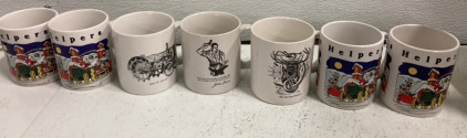 (7) John Deere Coffee Mugs