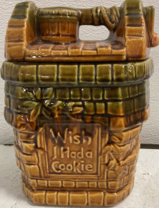 Stone Well Ceramic Cookie Jar