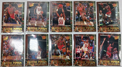 Set of 10 1992-93 Fleer Ultra Career Highlights Scottie Pippen #1-10