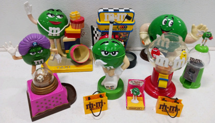 (8) Assorted M&M's Collectible Candy Dispensers