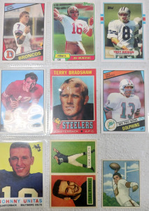 (9) Collectible Football Cards Including Terry Bradshaw, John Elway, & Dan Marino