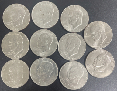 11 Liberty Silver Dollars
