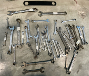 Random Sizes Of Open End Wrenches, Smaller Sizes
