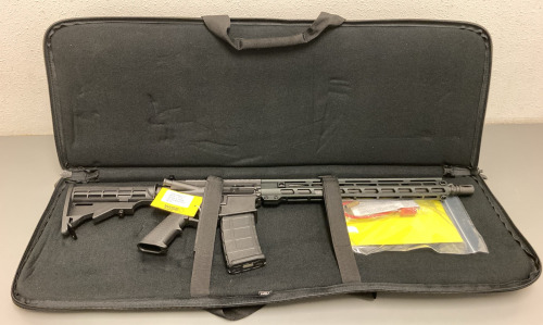 WISE ARMS MODEL B-15 MULTI CAL 300 BLACKOUT ASSAULT RIFLE WITH SOFT CASE, MAGAZINE, LOCK AND MANUAL. 3 ROUND TEST FIRE, SPENT SHELLS INCLUDED&mdash; 04429
