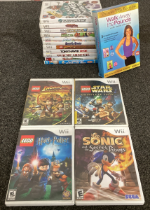 (13) WII GAMES AND (3) DVD’S