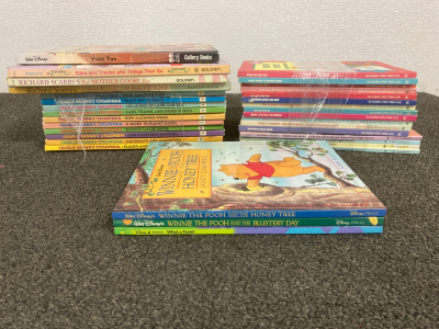 CLASSIC HARDBACK CHILDRENS BOOKS; CHARLIE BROWN, THE MUPPETS, WINNIE THE POOH, PETER PAN