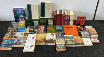 (11) World Book Encyclopedias, Books, DVD Sets and More!