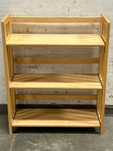 2 TIER WOOD SHELF-34&rdquo;x28&rdquo;x12&rdquo;