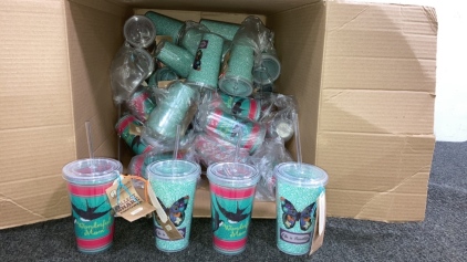 Box Full Of 16 oz Cold Cup Tumblers