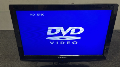 DYNEX COLORED FLAT SCREEN TV/ DVD VIDEO PLAYER 25”