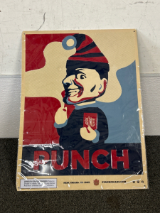 18"x 24" METAL "PUNCH" CIGAR SIGN