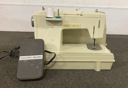SEARS KENMORE SEWING MACHINE WITH CASE