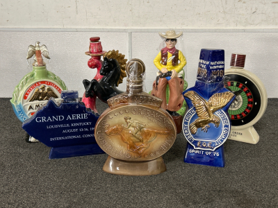 (7) VINTAGE DECANTERS