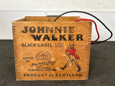 WOOD BOX WITH AN INDUCTION HEATING HEATER MODULE