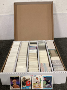 BIG BOX OF BASEBALL CARDS FROM THE LATE 80’S TO THE EARLY 90’S