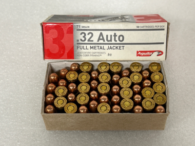 (50) RNDS OF .32 AUTO FMJ 71 GR.