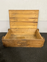 WOODEN STORAGE AMMO CRATE- 25-1/2"x 15"x 7-1/2" - 2