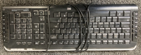 THREE DELL KEYBOARDS, ONE HP KEYBOARD, (3) RCA ANTENNAS, (2) GE ANTENNAS, (1) TERK ANTENNA - 4