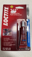 (6) Loctite 243 Threadlocker Blue: (4) 1.22floz, (2) .20floz - 2