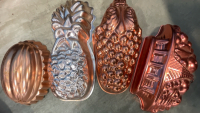 Shaped Baking Cake Pans, Bronze, Including Lobster Shape, & Pineapple Shape Pan - 4