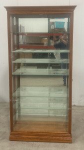 Curio Cabinet W/Mirror & Glass Shelves —SP10