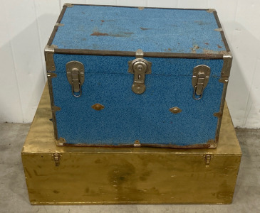 (2) Vintage Travel Trunks -SP10