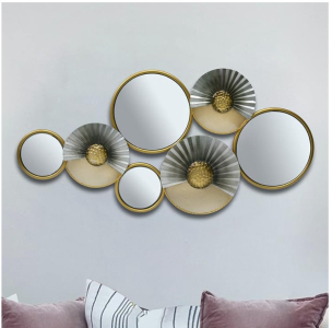 39&rdquo; Gold Wall Decor Mirror