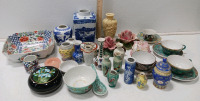 Large Collection of Oriental Mini Vases & Home Decor