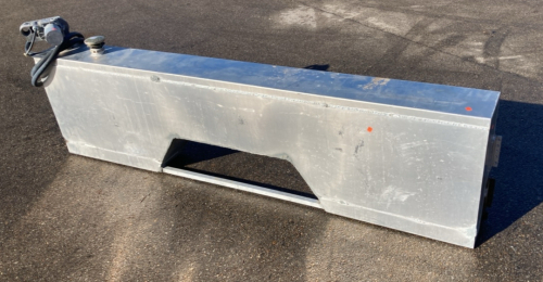 ALUMINUM FUEL TANK W/12V. TRANSFER PUMP. 92&rdquo;X24&rdquo;X9&rdquo;
