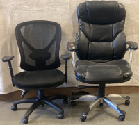 ONE OSGOOD OFFICE CHAIR, ONE CARDER OFFICE CHAIR