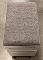 (1) ROLLING 2-DRAWER CUSHIONED SEAT FILING CABINET (23&rdquo;X24&rdquo;)