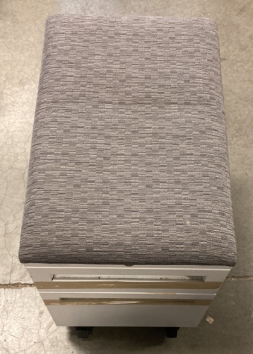 (1) ROLLING 2-DRAWER CUSHIONED SEAT FILING CABINET (23&rdquo;X24&rdquo;)