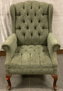 SAGE VELVET ACCENT CHAIR