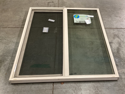 (1) EARTH WISE SLIDING WINDOW WITH CLIMAGUARD LOW E-COATED GLASS (W 22 11/16&rdquo; X H 51 3/8)&rdquo;