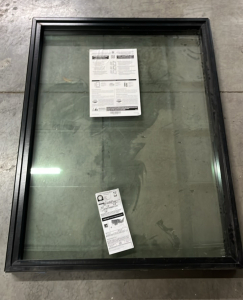 PELLA ONE WIDE WINDOW BLACK INSERT ( 48&rdquo;x 36&rdquo;)