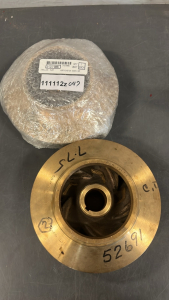 (2) IMPELLER PUMP PIECE (BRASS LIKE)