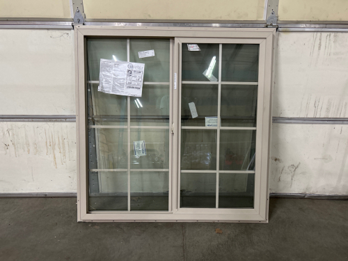 NEW EARTHWISE DOUBLE PANEL SLIDING WINDOW INSERT (PANEL- 21x45) (OVERALL- 47.25x 47.75)