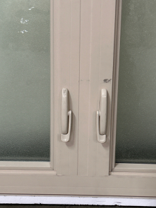 DOUBLE TEMPERED WINDOW WITH CRANK HANDLES (OVERALL 59-3/8x 59-1/4)