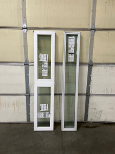(2) PELLA WINDOW INSERTS (71-3/8x 14-3/8) AND ( 11-1/2x 71-1/2)