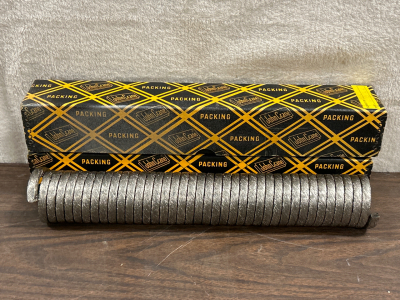JOHN CRANE FLEXIBLE METALLIC PACKING (1/4") 18 AND 22 FEET