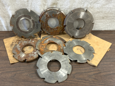 (7) HEAVY DUTY 3" ARBOR CUTTERS