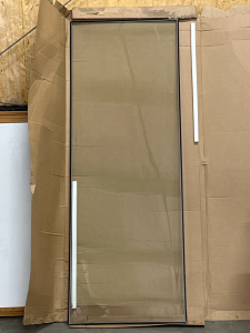 LIKE NEW PELLA 32&rdquo;x80-81&rdquo; GLASS FOR STORM DOORS