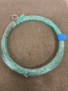 METAL TOW CABLE, 3/8X100 WITH SINGLE METAL EYELET