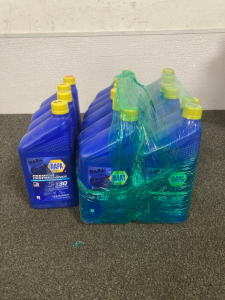 (4) QUARTS NAOA PREMIUM PERFORMANCE SAE 30 MOTOR OIL, (12) QUARTS NAPA NON-DETERGENT SAE 30 ISO 100 LUBRICANTING OIL