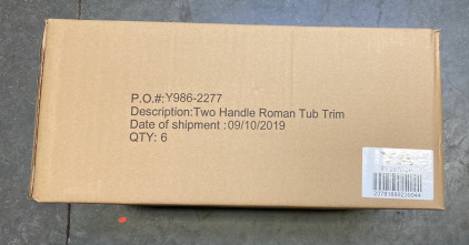 (6) TWO HANDLE ROMAN TUB TRIM